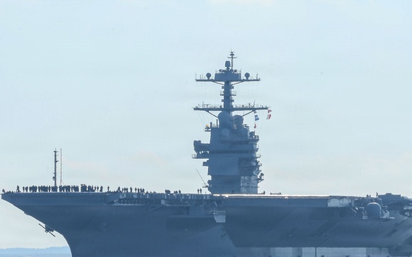 PCU John F. Kennedy's Departs For Builder's Trials