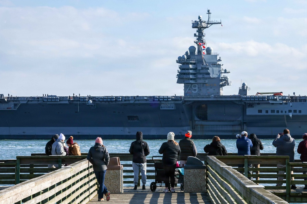 PCU John F. Kennedy's Departs For Builder's Trials