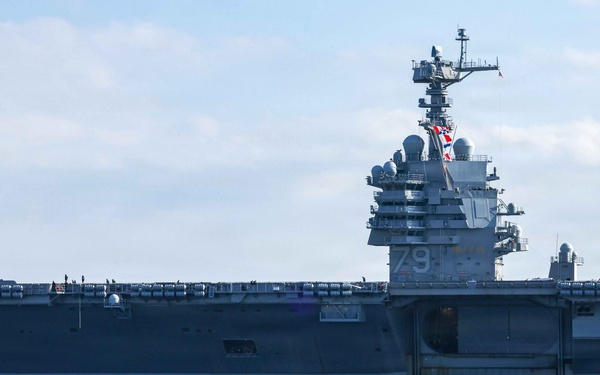 PCU John F. Kennedy's Departs For Builder's Trials