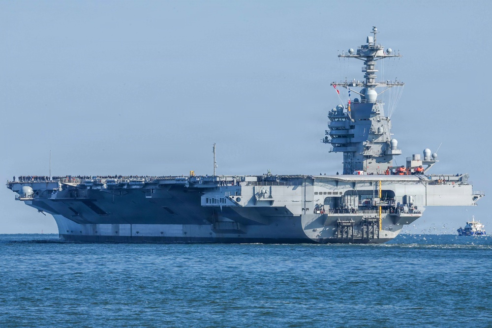 PCU John F. Kennedy's Departs For Builder's Trials