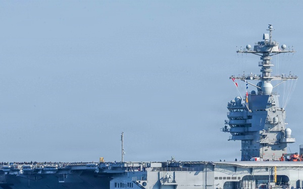 PCU John F. Kennedy's Departs For Builder's Trials