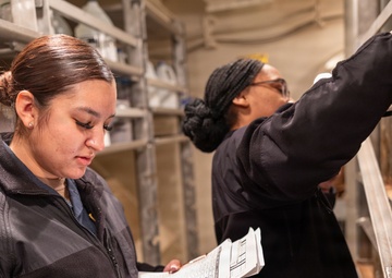 PCU John F. Kennedy's Supply Department Conducts Inventory