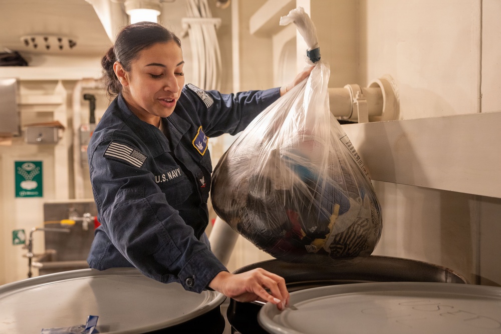 PCU John F. Kennedy's Supply Department Conducts Inventory