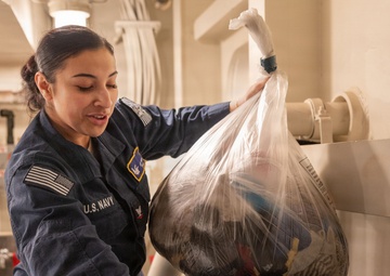 PCU John F. Kennedy's Supply Department Conducts Inventory