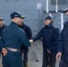 USS Bulkeley (DDG 84) and ITS Fasan (F 591) perform a cross deck visit, Feb. 10, 2026