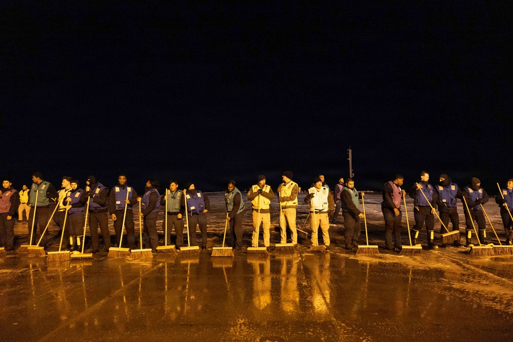 PCU John F. Kennedy Countermeasure Wash-Down Clean Up