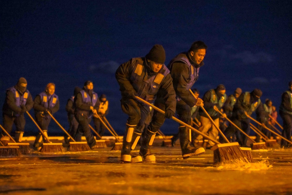 PCU John F. Kennedy AFFF Flight Deck Clean Up