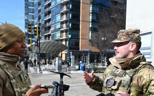 South Carolina National guard assist Metropolitan Police in Shoplifting at Navy Yard