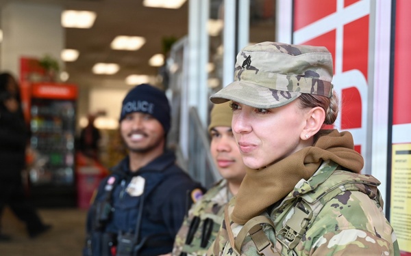 South Carolina National Guard assist Metropolitan Police in Shoplifting at Navy Yard