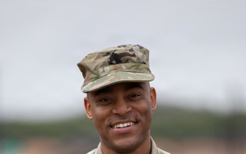 Staff Sgt. Hampton poses for a photo