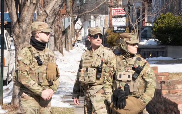 150th Cavalary Regiment Guards District of Columbia Streets