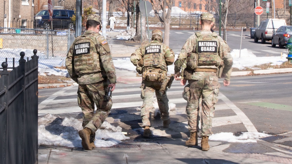 150th Cavalary Regiment Guards District of Columbia Streets