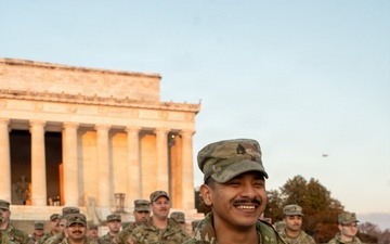 Staff Sgt. Dominic Guillen Promoted at Lincoln Memorial
