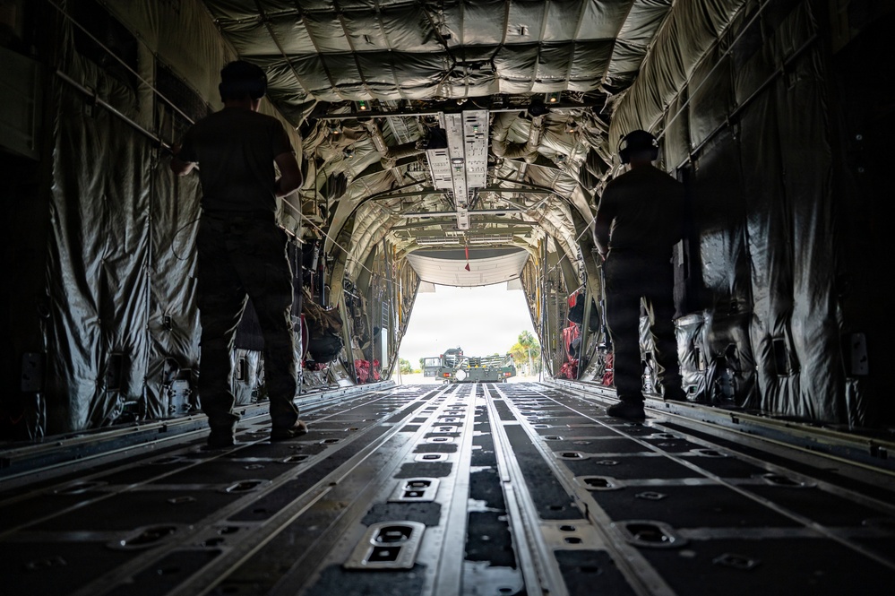 C-130J loaded in Aguadilla