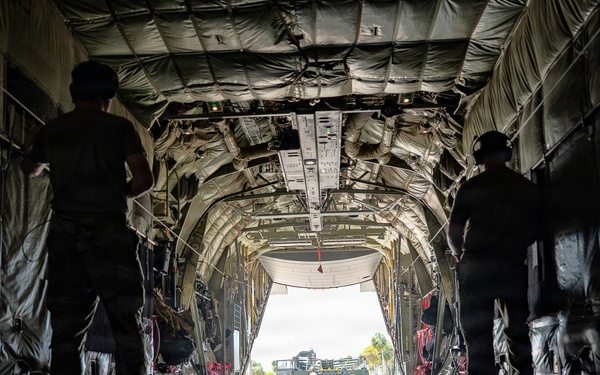 C-130J loaded in Aguadilla