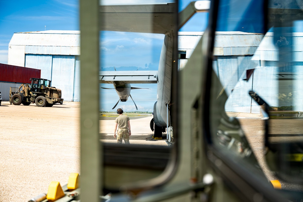C-130J loaded in Aguadilla