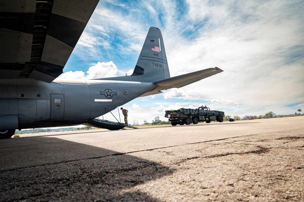 C-130J loaded in Aguadilla
