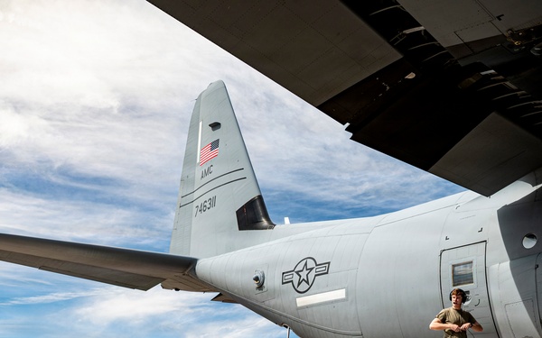 C-130J loaded in Aguadilla