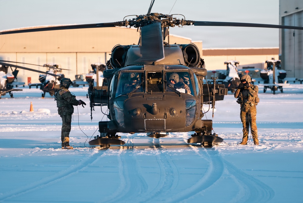 11th Airborne Division Conducts a Nighttime Air Assault During JPMRC