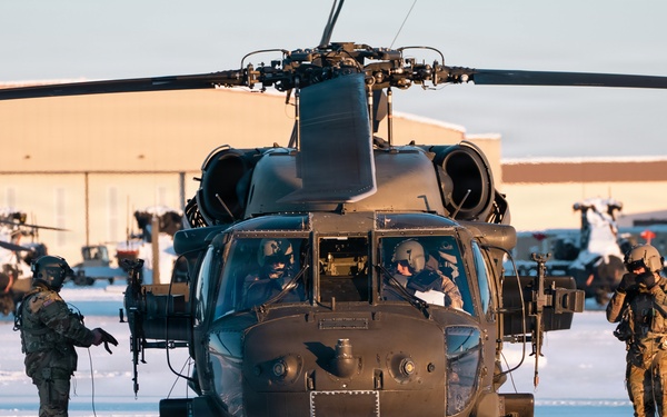 11th Airborne Division Conducts a Nighttime Air Assault During JPMRC
