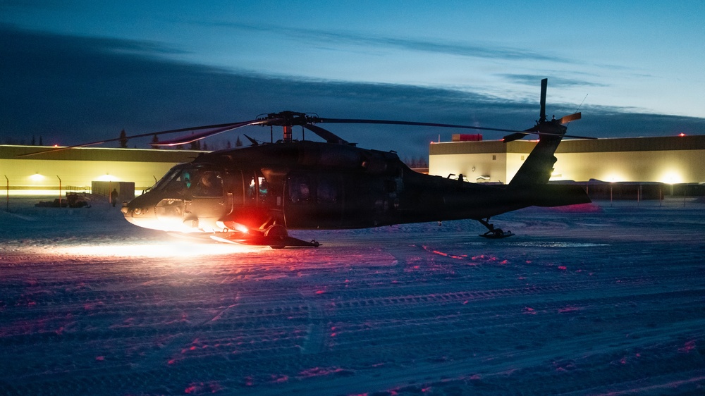11th Airborne Division Conducts a Nighttime Air Assault During JPMRC