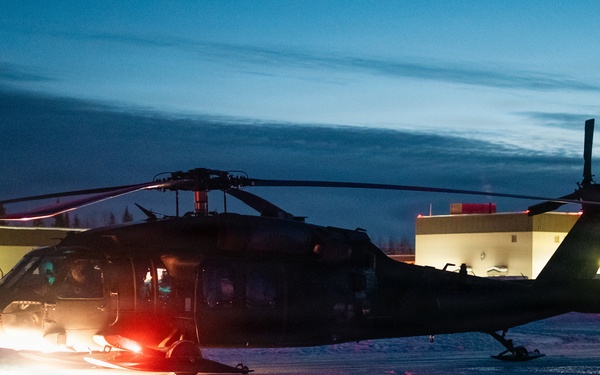 11th Airborne Division Conducts a Nighttime Air Assault During JPMRC