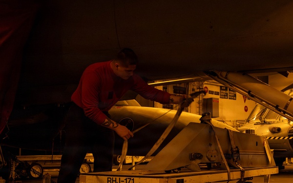 Abraham Lincoln Conducts Routine Aircraft Maintenance