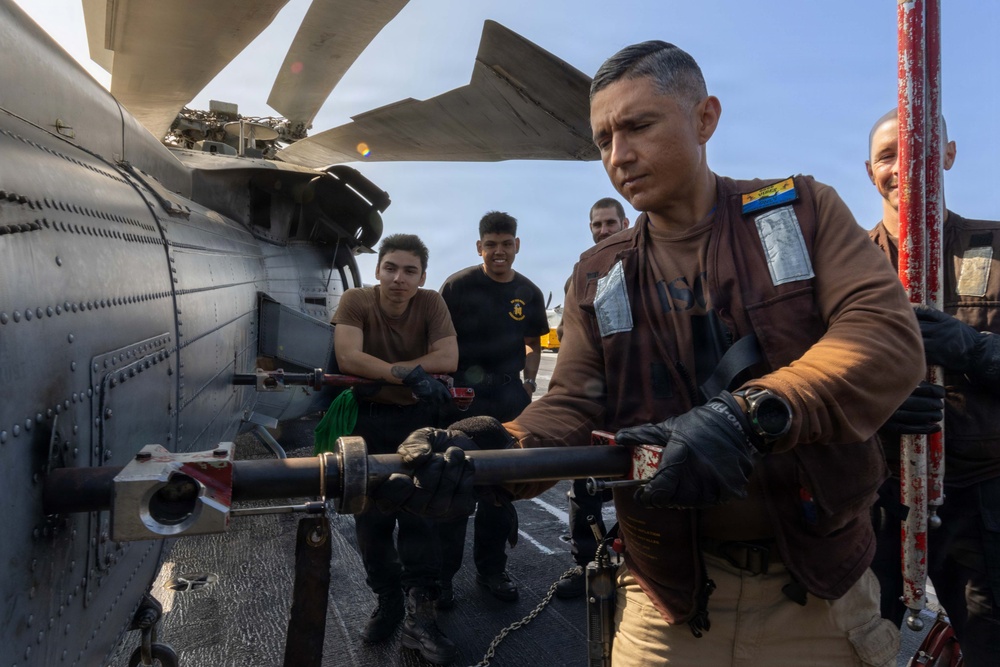 Abraham Lincoln Conducts Routine Operations