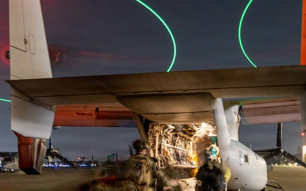 24th MEU CERTEX: U.S Marines with Lima Company Conduct a TRAP mission