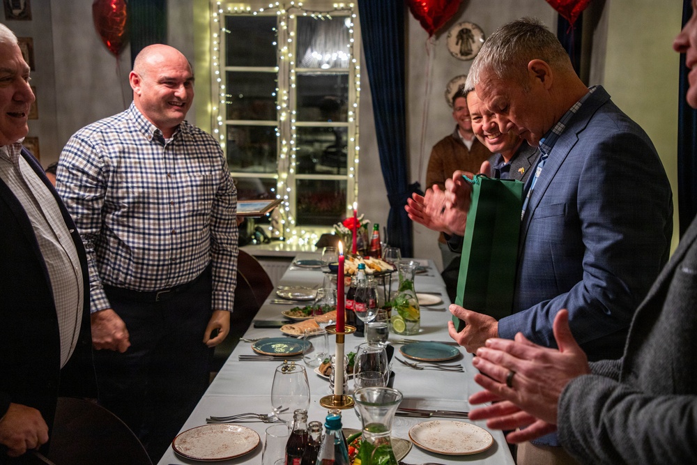 Georgian Col. Mikhail Kutateladze CIB award ceremony