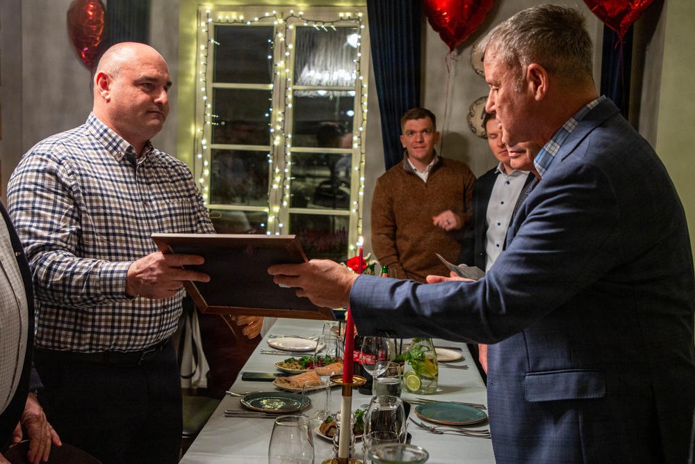 Georgian Col. Mikhail Kutateladze CIB award ceremony