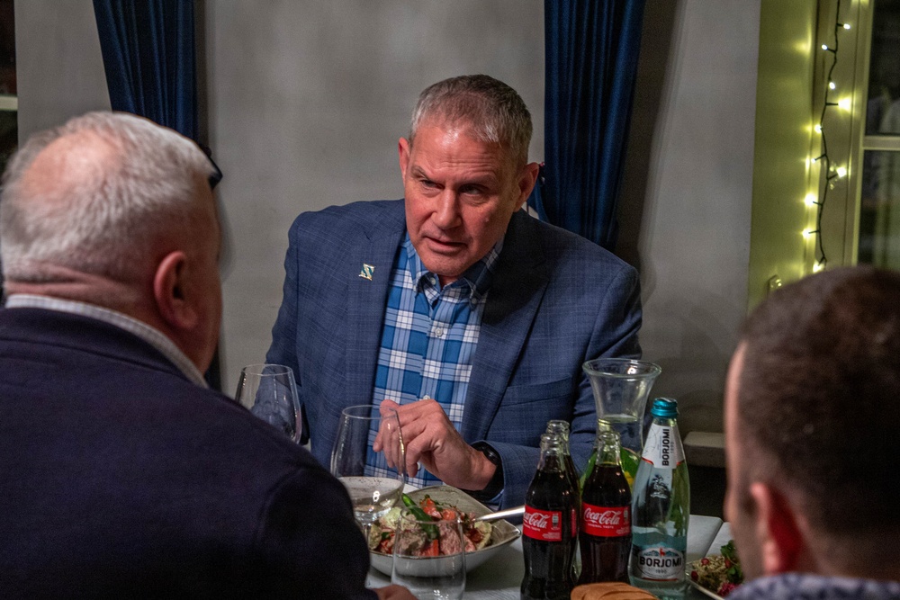 Georgian Col. Mikhail Kutateladze CIB award ceremony