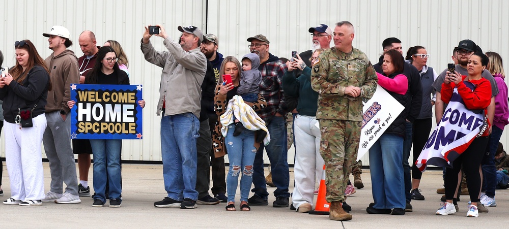 MACOMB-BASED ARMY NATIONAL GUARD ENGINEER UNIT COMPLETES MISSION IN MIDDLE EAST, RETURNS TO ILLINOIS