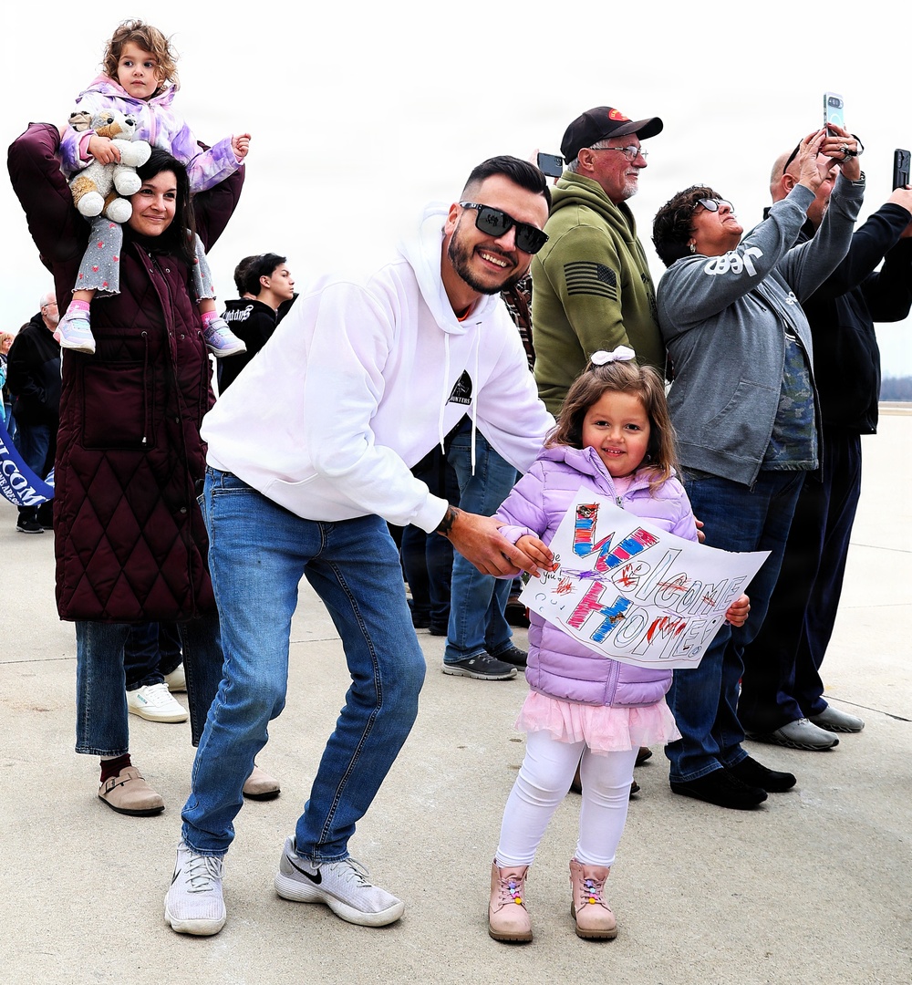 MACOMB-BASED ARMY NATIONAL GUARD ENGINEER UNIT COMPLETES MISSION IN MIDDLE EAST, RETURNS TO ILLINOIS