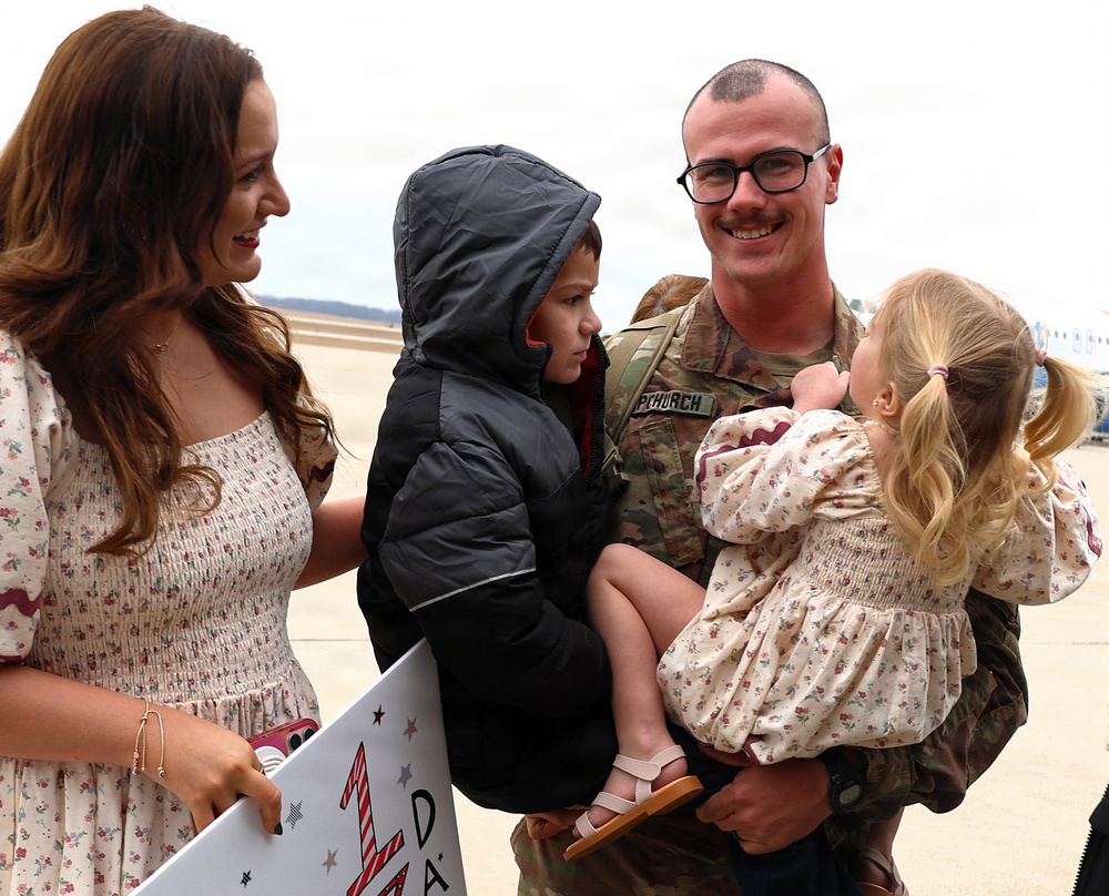 MACOMB-BASED ARMY NATIONAL GUARD ENGINEER UNIT COMPLETES MISSION IN MIDDLE EAST, RETURNS TO ILLINOIS