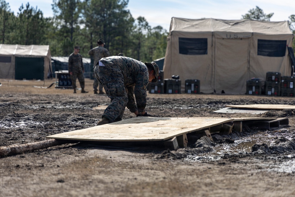 24th MEU CERTEX: Evacuation Control Center set-up