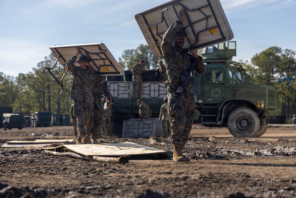 24th MEU CERTEX: Evacuation Control Center set-up