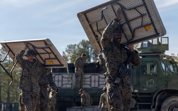 24th MEU CERTEX: Evacuation Control Center set-up