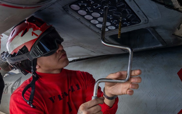 Abraham Lincoln Conducts Routine Operations