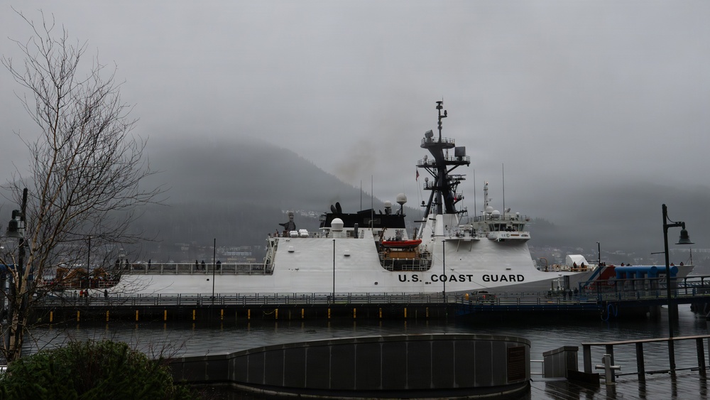 Crew of U.S. Coast Guard Cutter Waesche Conducts Port Call in Juneau, Alaska