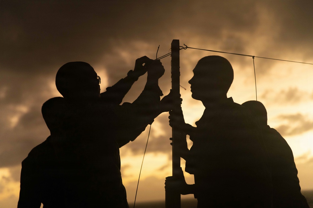 U.S. Marines assigned to Task Force Ashland Conduct Live-Fire Deck Shoot Aboard USS Ashland
