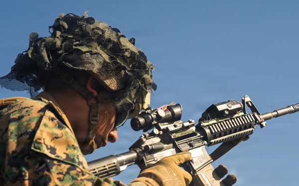 U.S. Marines assigned to Task Force Ashland Conduct Live-Fire Deck Shoot Aboard USS Ashland
