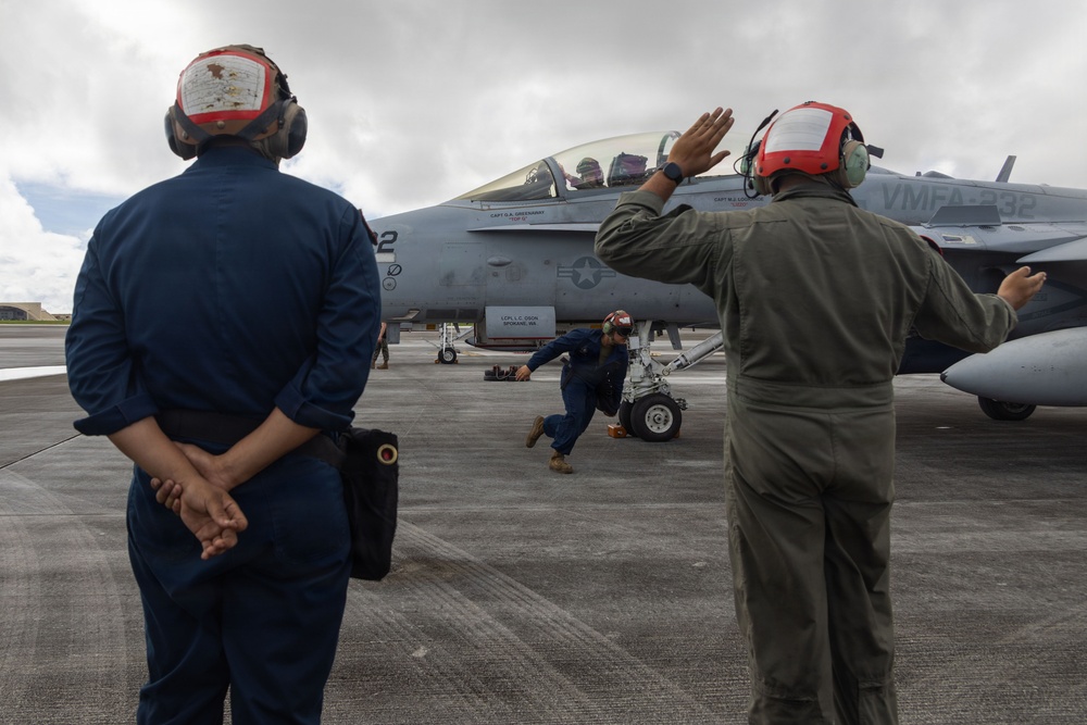 VMFA-232 executes aviation operations during GATR