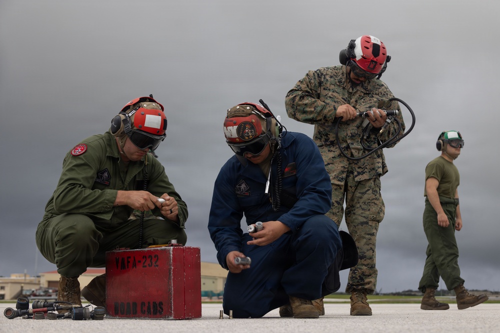 VMFA-232 conduct ordnance operations out of Guam