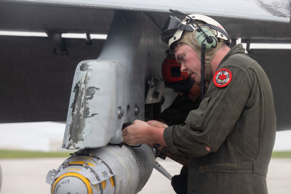 VMFA-232 conduct ordnance operations out of Guam