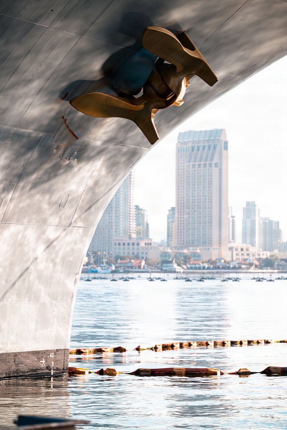 USS Theodore Roosevelt Anchor Chain Maintenance
