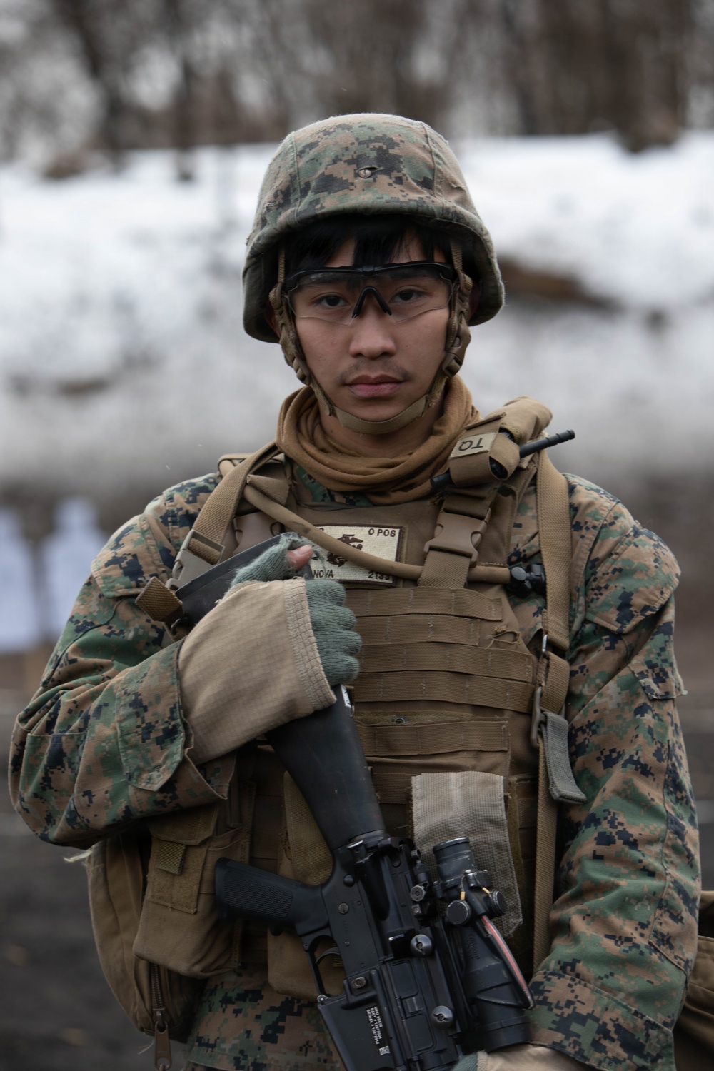 Marine Wing Support Squadron 171 trains at Mount Fuji