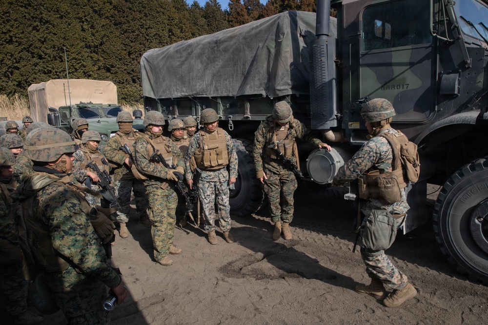 Marine Wing Support Squadron 171 trains at Mount Fuji