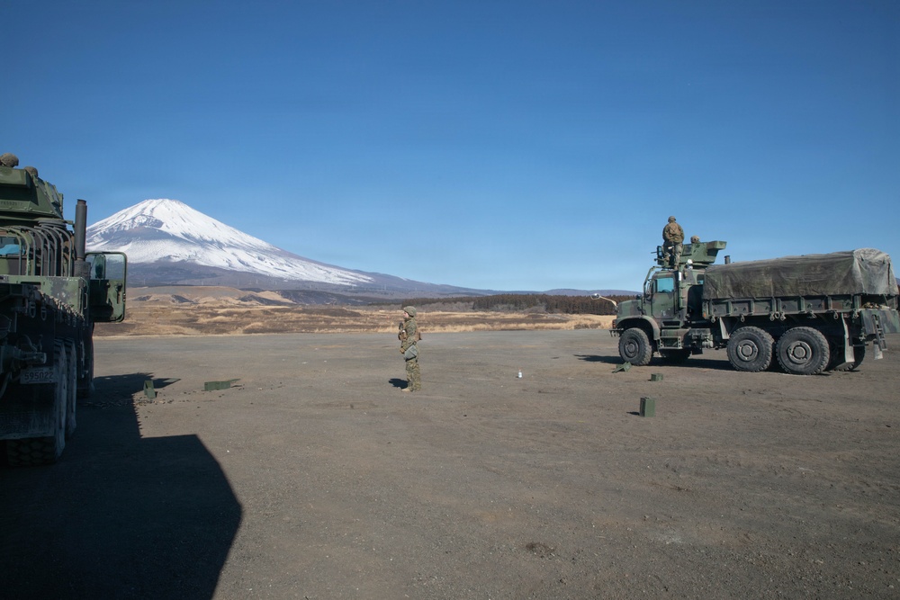 Marine Wing Support Squadron 171 trains at Mount Fuji