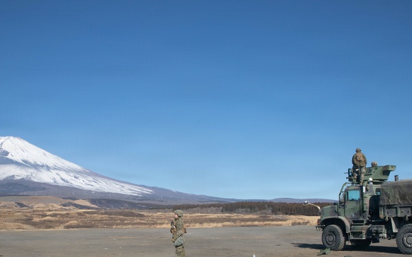 Marine Wing Support Squadron 171 trains at Mount Fuji